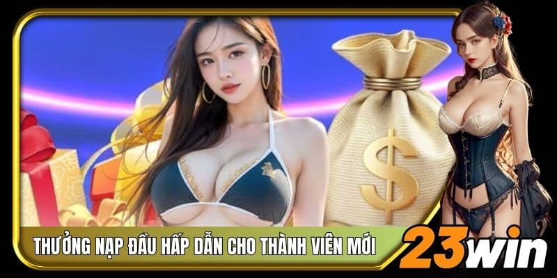 Thưởng nạp đầu 23Win tạo lợi thế cho người chơi mới